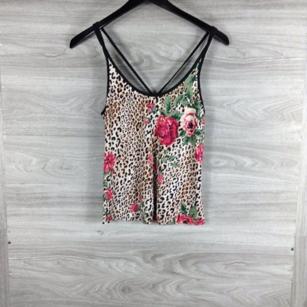 In Bloom by Jonquil Leopard & Floral Print Cami